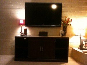 Media Room Design with Speakers and Stereo System in Tomball Texas